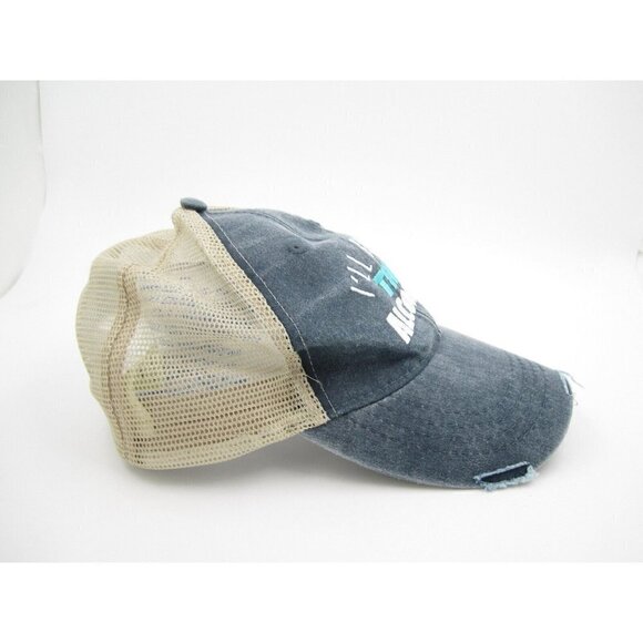 I'll Bring the Alcohol Party Mesh Adjustable Snapback Distressed Hat - Picture 4 of 7
